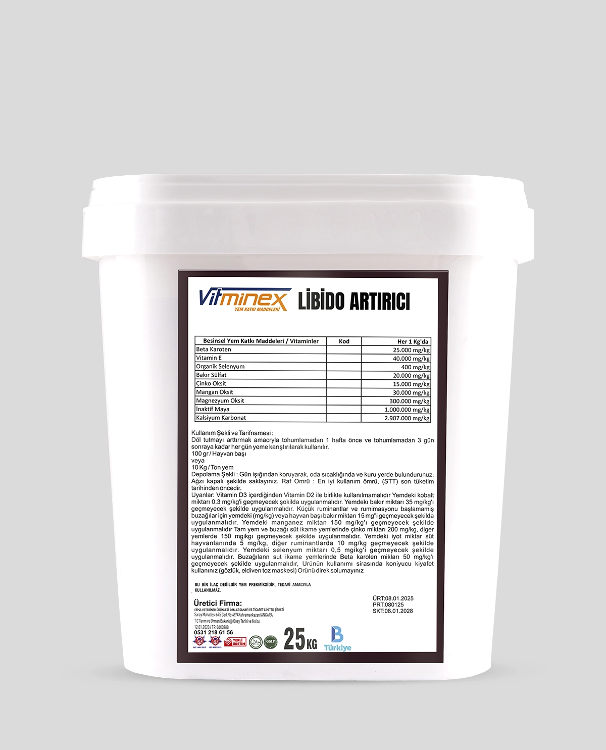 LİBİDO ARTTIRICI YEM KATKI MADDESİ
